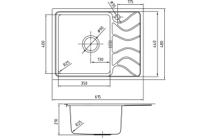 Мойка кухонная Iddis Reeva REE61SLi77 - 2