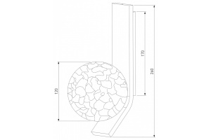 Бра Eurosvet Luxor 40019/1 серебро - 2