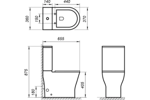 Бачок для унитаза BelBagno Acqua белый (BB340T) - 3