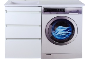 Мебель для ванной Misty Фостер 55 напольная, под стиральную машину - 2