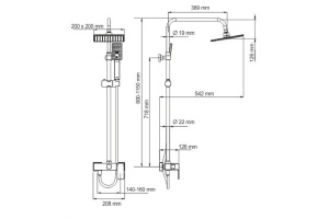 Душевая стойка Wasserkraft A17702 - 3