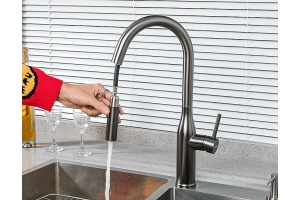 Смеситель для кухни Gappo оружейная сталь - 2