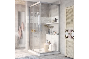 Душевой уголок STWORKI Дублин DE019SC110110200 110x110 см профиль хром матовый