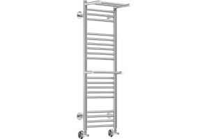 Полотенцесушитель водяной Terminus Аврора П20 300*1010 c полкой, с полотенцедержателем - 2