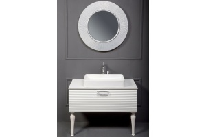 Тумба под раковину Armadi Art Vallessi Avangarde Linea 80 белый - хром - 2