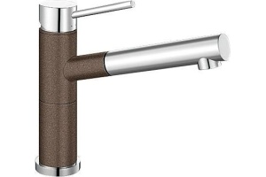 Смеситель для кухонной мойки Blanco Alta коричневый, хром (515334)