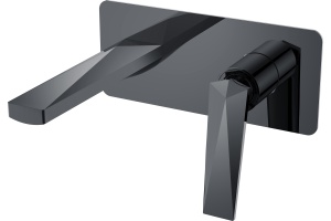 Смеситель Boheme Venturo 375-SGM С ВНУТРЕННЕЙ ЧАСТЬЮ, для раковины, shine gun metall