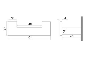 Крючок двойной Excellent Riko золото - 2