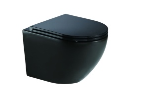 Унитаз подвесной WeltWasser Merzbach с сиденьем микролифт матовый черный (10000008269)