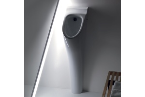 KERASAN Aquatech Писсуар напольный в комплекте с сифоном и креплением, цвет белый