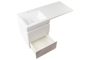 Тумба под раковину Style Line Даллас 110 Люкс Plus, белый (СС-00002350) - 2