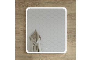 Зеркало STWORKI Монтре 70 с подсветкой, сенсор на зеркале, настенное, прямоугольное, российское