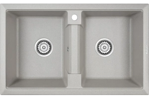 Мойка кухонная Paulmark Zwilling 81 серый матовый