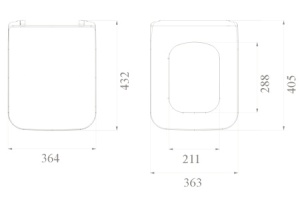 Сиденье для унитаза Boheme Puro белый с петлями хром - 2