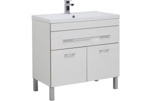 Мебель для ванной Aquanet Верона 90 белая, 1 ящик, 2 двери - 2
