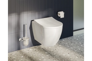 Унитаз подвесной Vitra Mia Round SmoothFlush безободковый с сиденьем микролифт белый - 2