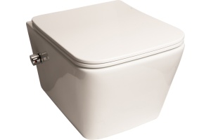 Унитаз подвесной SantiLine SL-5004SM-BD безободковый, с микролифтом