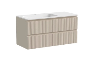Тумба под раковину Sancos Snob T левая 99х44 бежевая