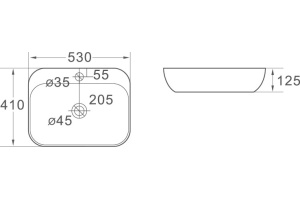 Раковина SantiLine SL-1024 - 2