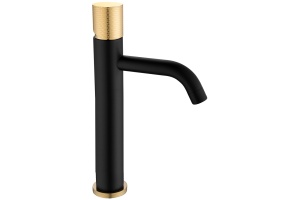 Смеситель Boheme Stick 122-BG.2 для раковины, black touch gold