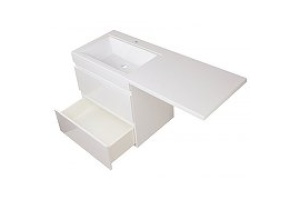 Тумба под раковину Style Line Даллас 150 Люкс Plus, белый (СС-00002304) - 3