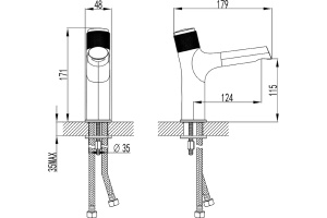 Смеситель для раковины Lemark Project LM4676C - 2