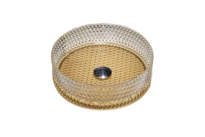 Накладная раковина Vincea 40х40 золотая