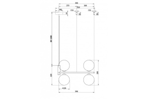 Подвесная люстра Maytoni Ring MOD013PL-04W - 3