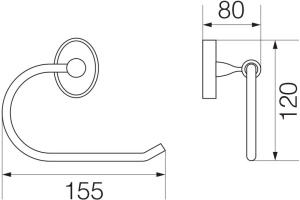 Держатель туалетной бумаги Veragio Bonjour VR.BNR-7827.BR - 2