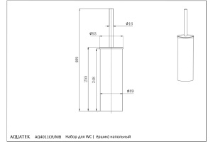 Ершик напольный AQUATEK AQ4011CR - 2
