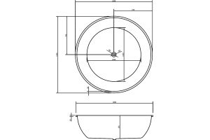 Акриловая ванна Abber AB9279 - 3