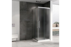 Душевой уголок ABBER Schwarzer Diamant 80х80 хром (AG02080MH) - 2
