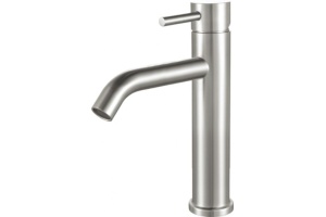 AF210-10S Aquanet Steel, смеситель для умывальника, сталь, сатин (242966)