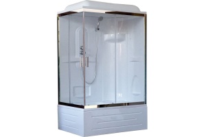 Душевая кабина Royal Bath BP 100x80 R профиль белый стекло прозрачное