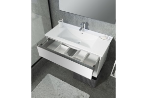 Тумба под раковину Sanvit Контур 70 белый глянец - 2