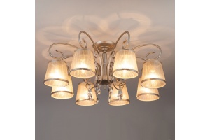 Потолочная люстра Eurosvet Liona 60065/8 серебро - 2