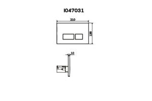 Кнопка смыва AM.PM Pro S I047031 матовый никель - 3