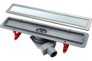 Душевой лоток Pestan Confluo Premium Line 450 белое стекло/сталь - 3