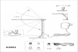 Настольная лампа Eglo Sellano 93901 - 3