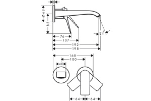 Смеситель для раковины Hansgrohe Vivenis белый матовый - 3
