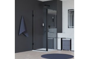 Душевой уголок RGW Hotel HO-045B 80х110 профиль черный стекло прозрачное - 2