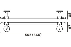 Полотенцедержатель Art&Max Bohemia AM-E-4224-Do - 3