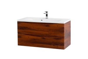 Комплект мебели BelBagno Marino 100 темное дерево - 3