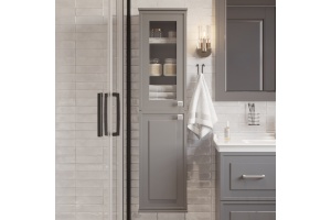 Шкаф-пенал STWORKI Хадстен L, серый