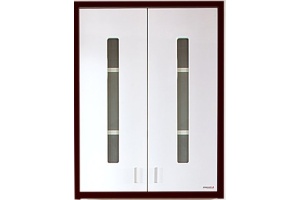 Шкаф Бриклаер Бали 60 венге, белый глянец