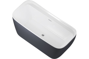 Акриловая ванна Allen Brau Infinity 170x78 2.21002.20/AM белый глянец(панель антрацит)