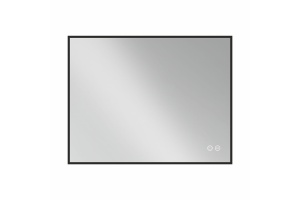 Зеркало Vincea 80х60 черное с подсветкой