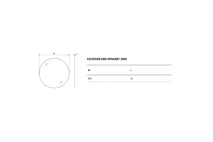 Зеркало Excellent Virro 80 белое матовое - 3