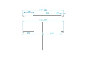 Душевая дверь  80*185 RGW PA-02 NEW Хром/Шиншила/6 мм (77-90) (EasyClean) - 2