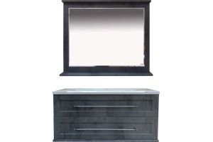 Зеркало Misty Марта 100 темный бетон - 2